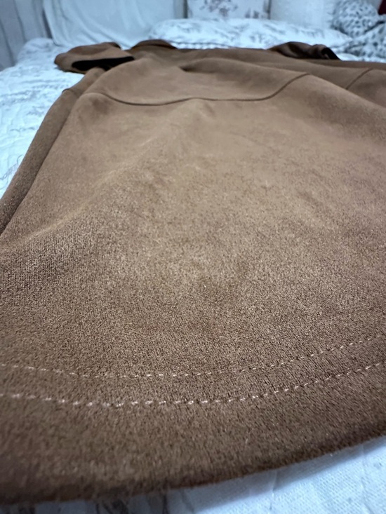 Spense Brown Suede-Look Button Jacket - Picture 15 of 15